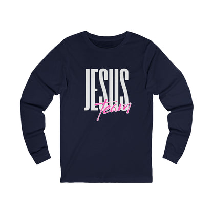 Unisex Jersey Long Sleeve-JESUS team-black