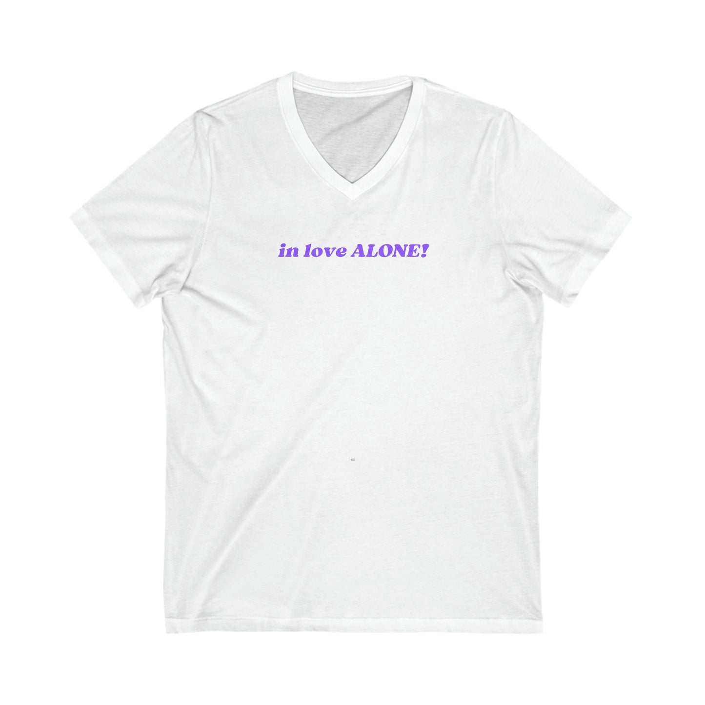 Unisex Jersey Short Sleeve V-Neck Tee-In Love Alone