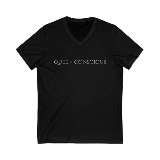 Unisex Jersey Short Sleeve V-Neck-Queen Conscious