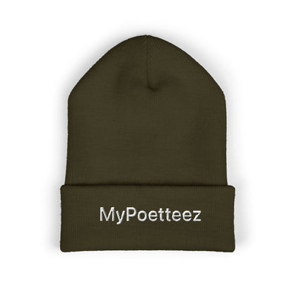 Classic Cuffed Beanie with Embroidered Logo - Cozy Winter Accessory