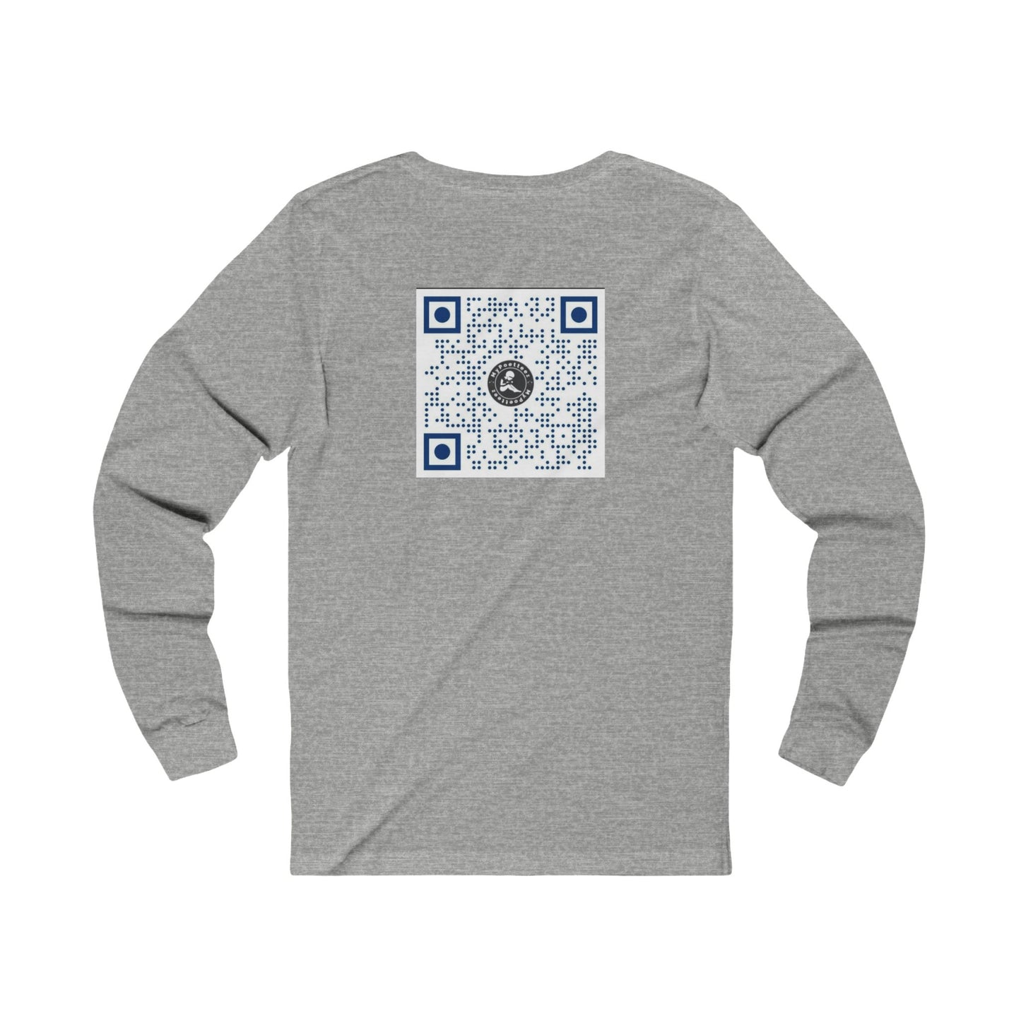 Unisex Jersey Long Sleeve Logo & QR Code