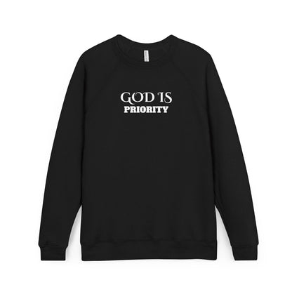 God Is Priority Crewneck Sweatshirt — Christian Faith Inspirational Pullover