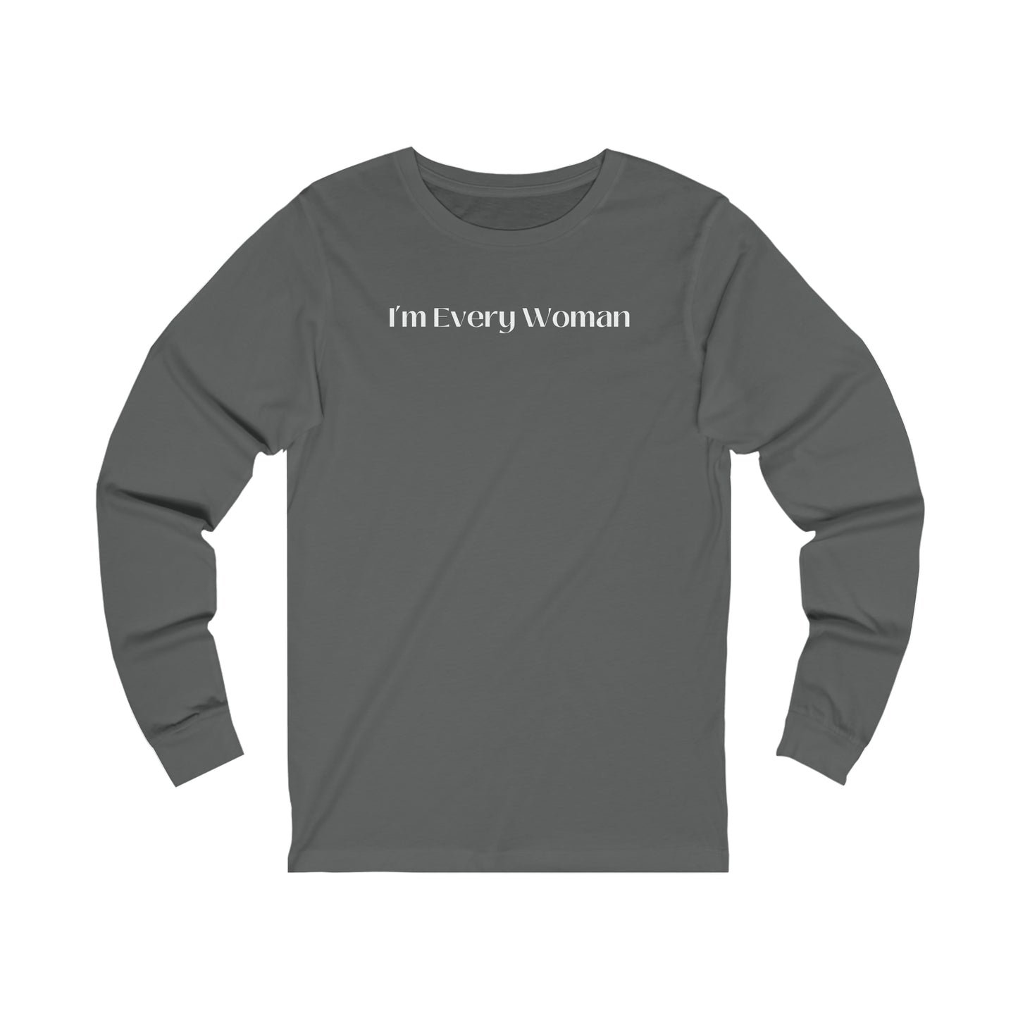 Unisex Jersey Long Sleeve Tee-I'm Not Every Woman