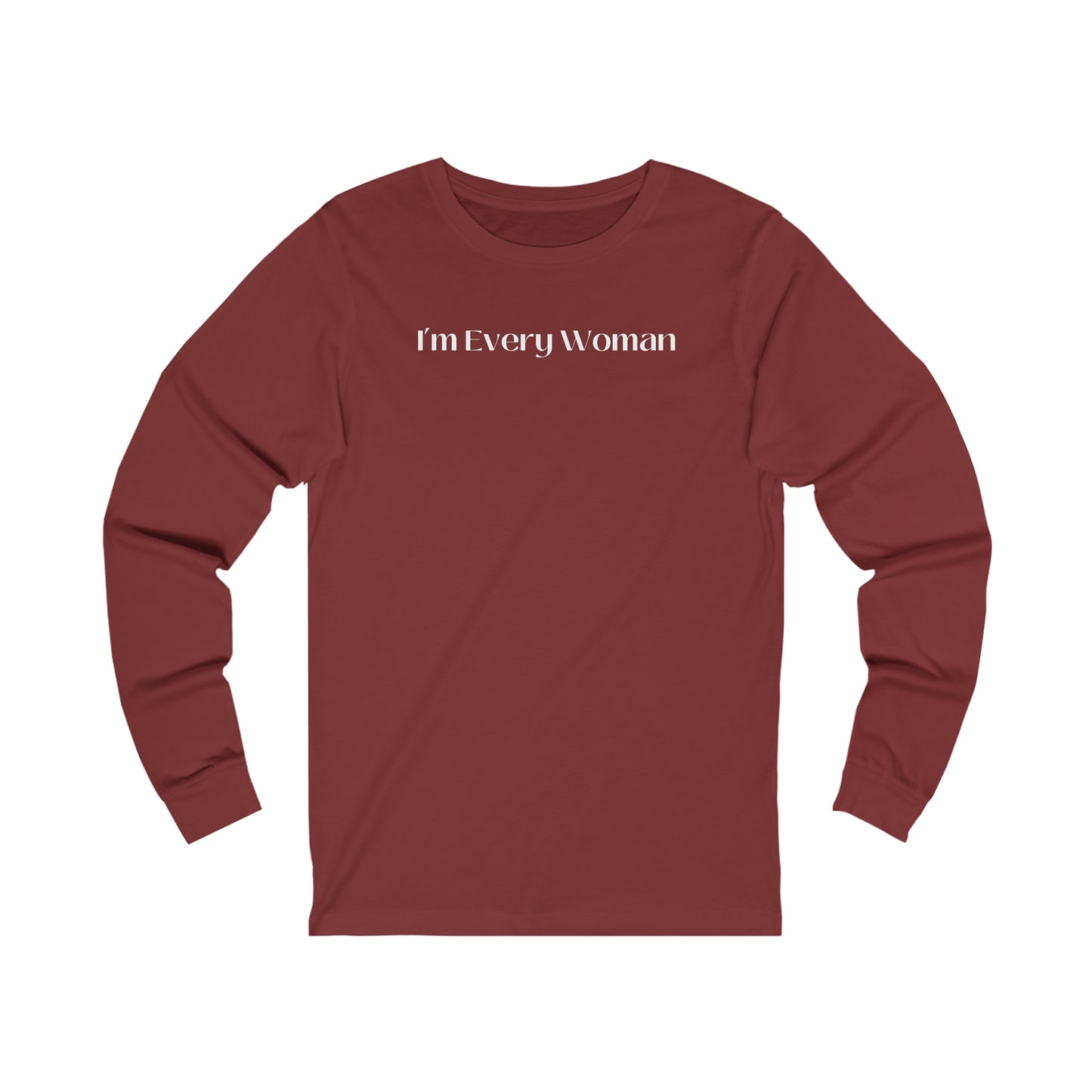 Unisex Jersey Long Sleeve Tee-I'm Not Every Woman