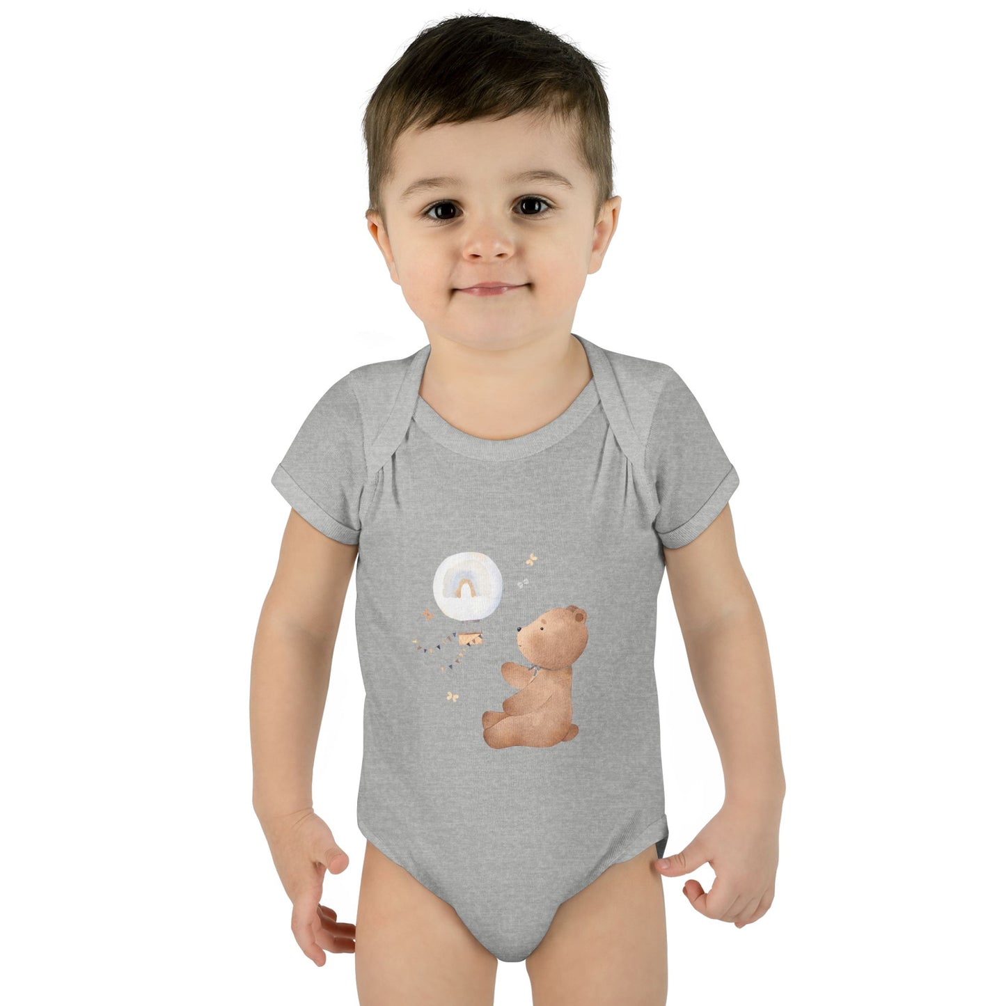 Infant Baby Rib Bodysuit-Bear Bear