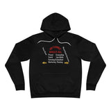 Suggest SIZE DOWN-FYI-Every color hoodie includes white drawstrings-Bella Canvas Hoodie-"MY FAMILY DOES IT ALL" w/back print
