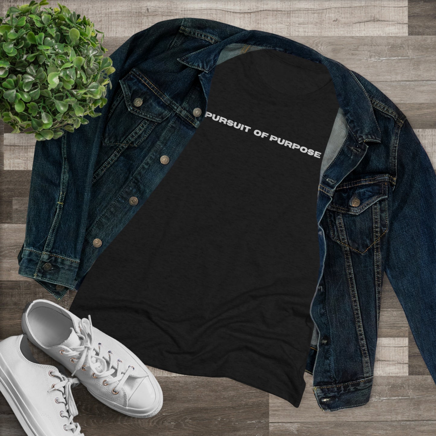 Women's Triblend Tee-PURSUIT OF PURPOSE