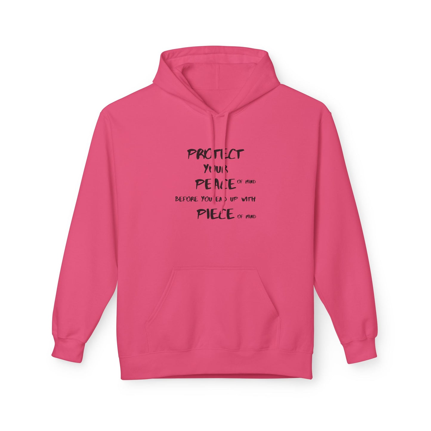 Unisex Midweight Softstyle Fleece Hoodie-PROTECT YOUR PEACE