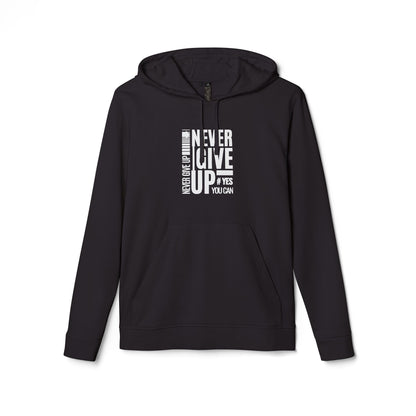 adidas Unisex Fleece Hoodie-NEVER GIVE UP