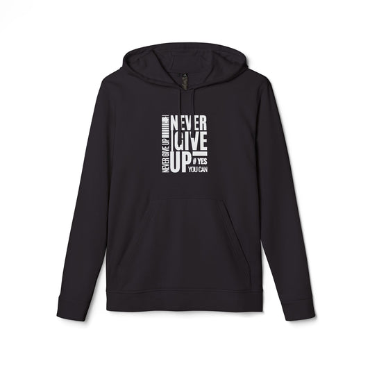adidas Unisex Fleece Hoodie-NEVER GIVE UP