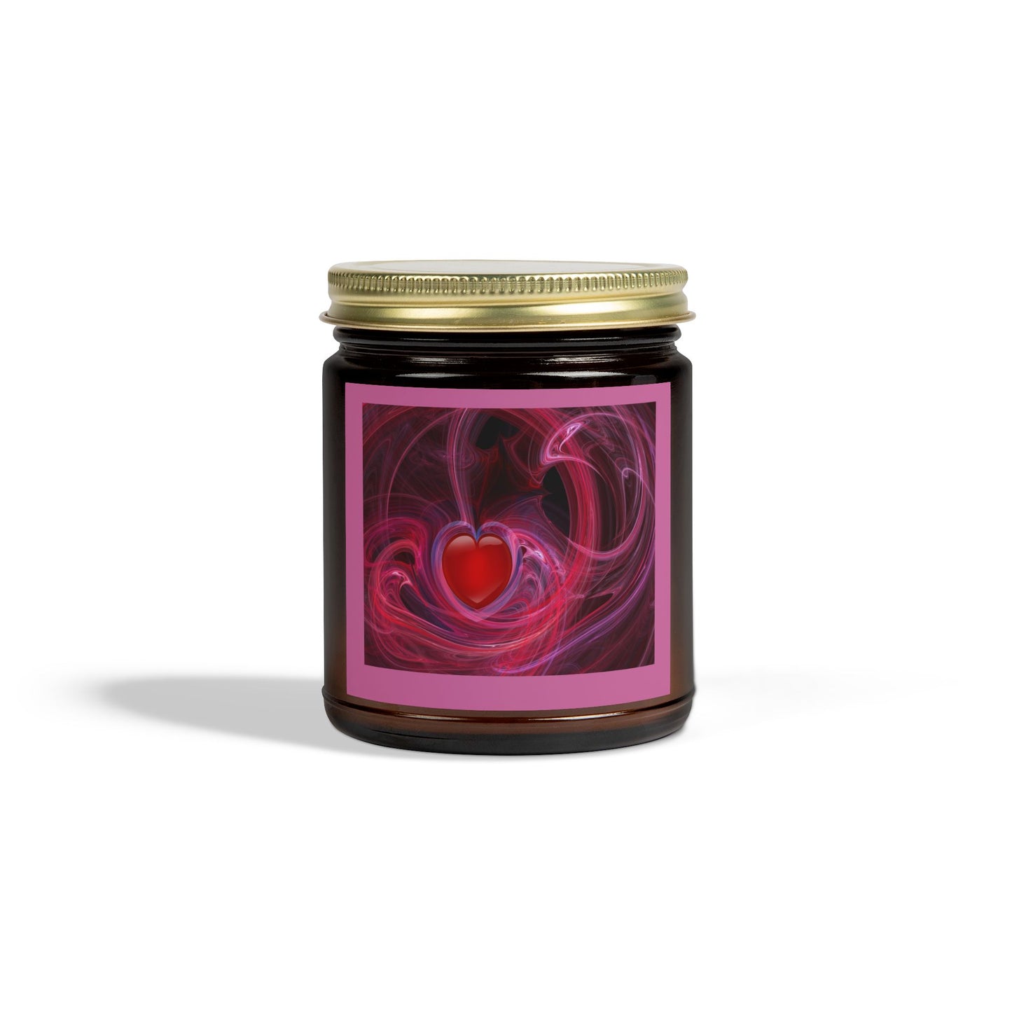 Scented Candles, Coconut Apricot Wax (4oz, 9oz) LOVE SWIRL
