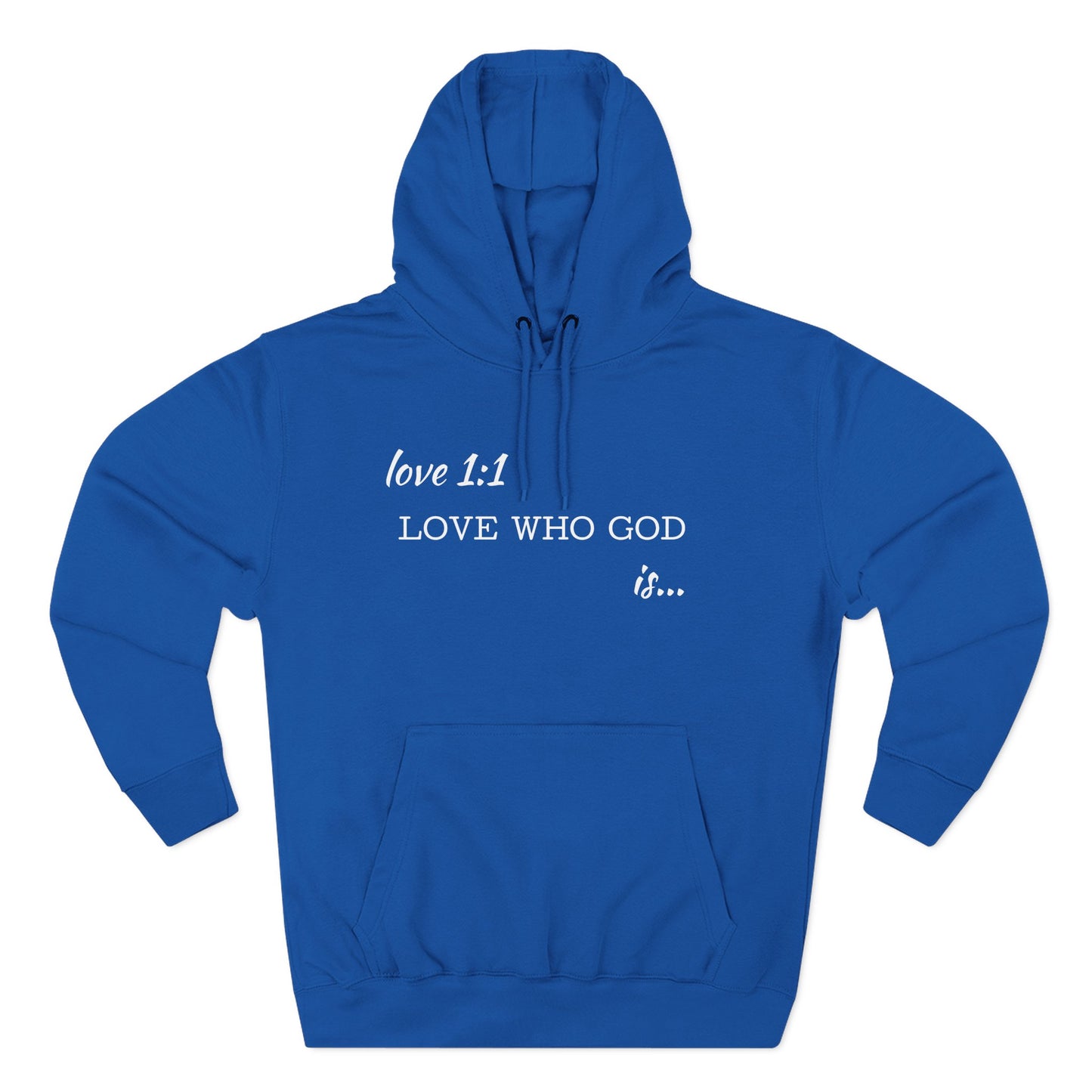 AI MODEL (Love 1:1) Love Who God Is Hoodie— Christian Inspirational Pullover