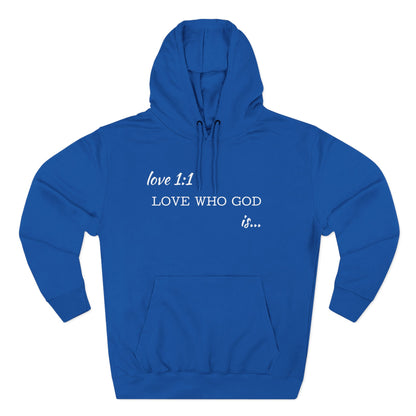 AI MODEL (Love 1:1) Love Who God Is Hoodie— Christian Inspirational Pullover