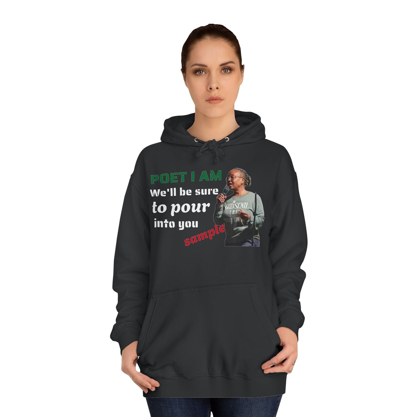 Unisex College Hoodie-POET I AM