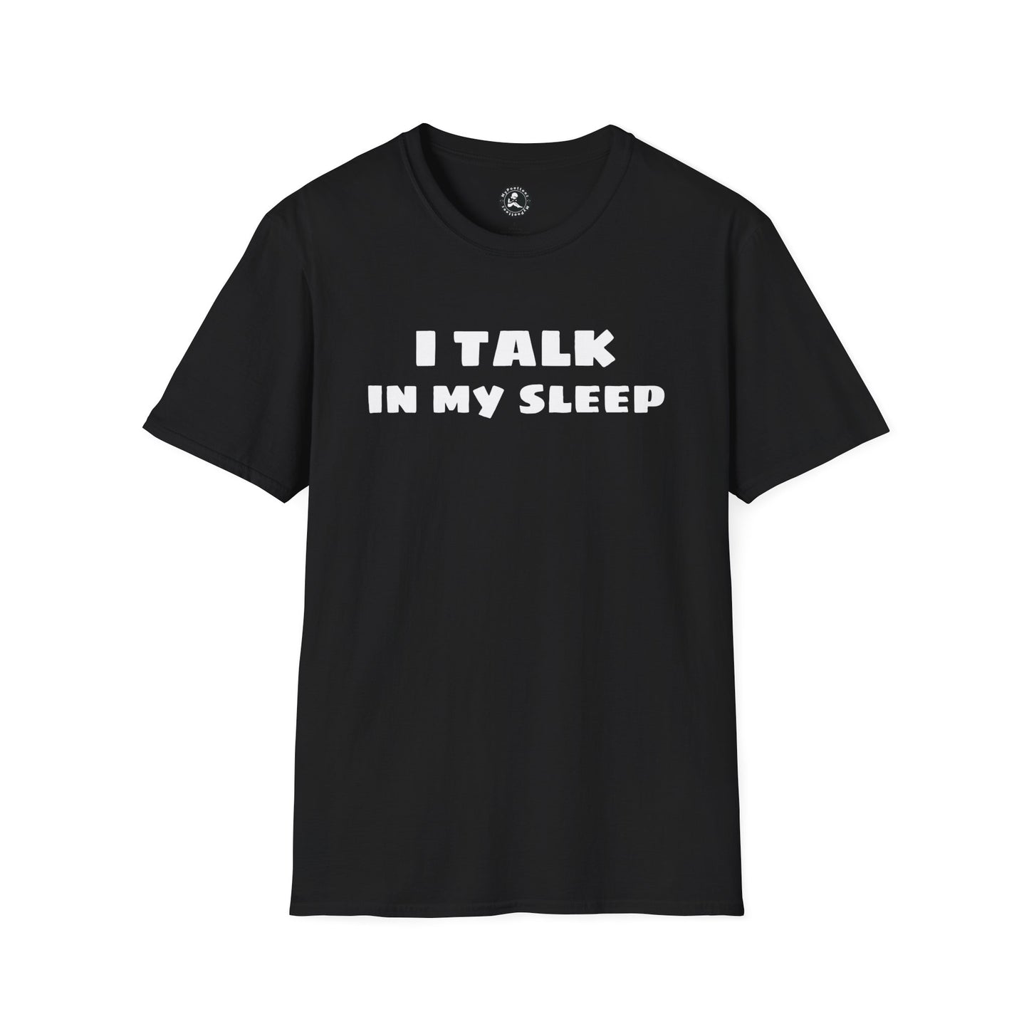 Unisex Softstyle Short Sleeve-I TALK IN MY SLEEP W/QR CODE