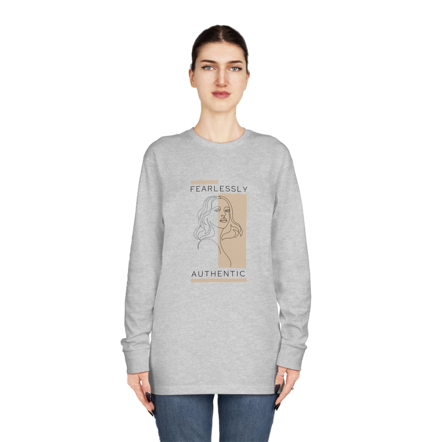 Women's Long Sleeve Crewneck-Fearlessly Authentic