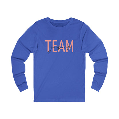 Unisex Jersey Long Sleeve-TEAM jesus-white