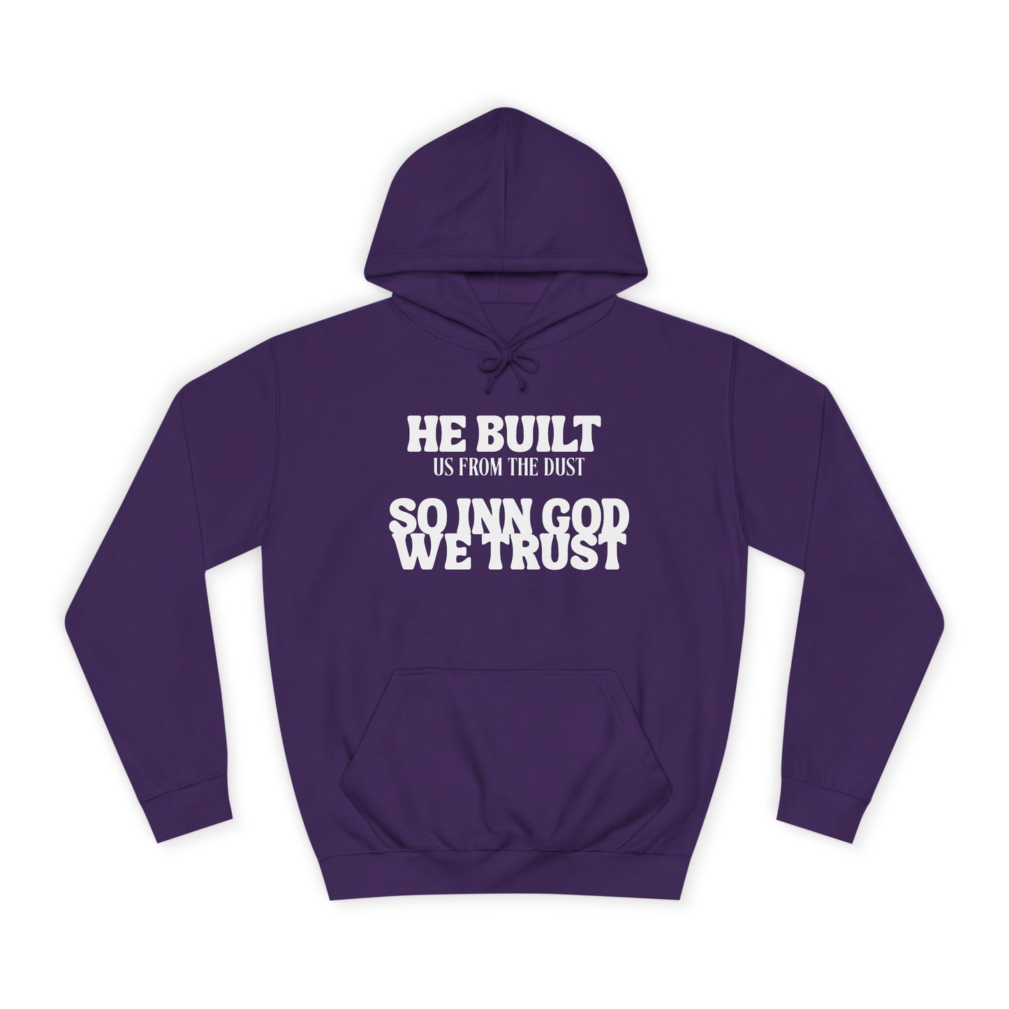 Unisex College Hoodie-INN GOD WE TRUST