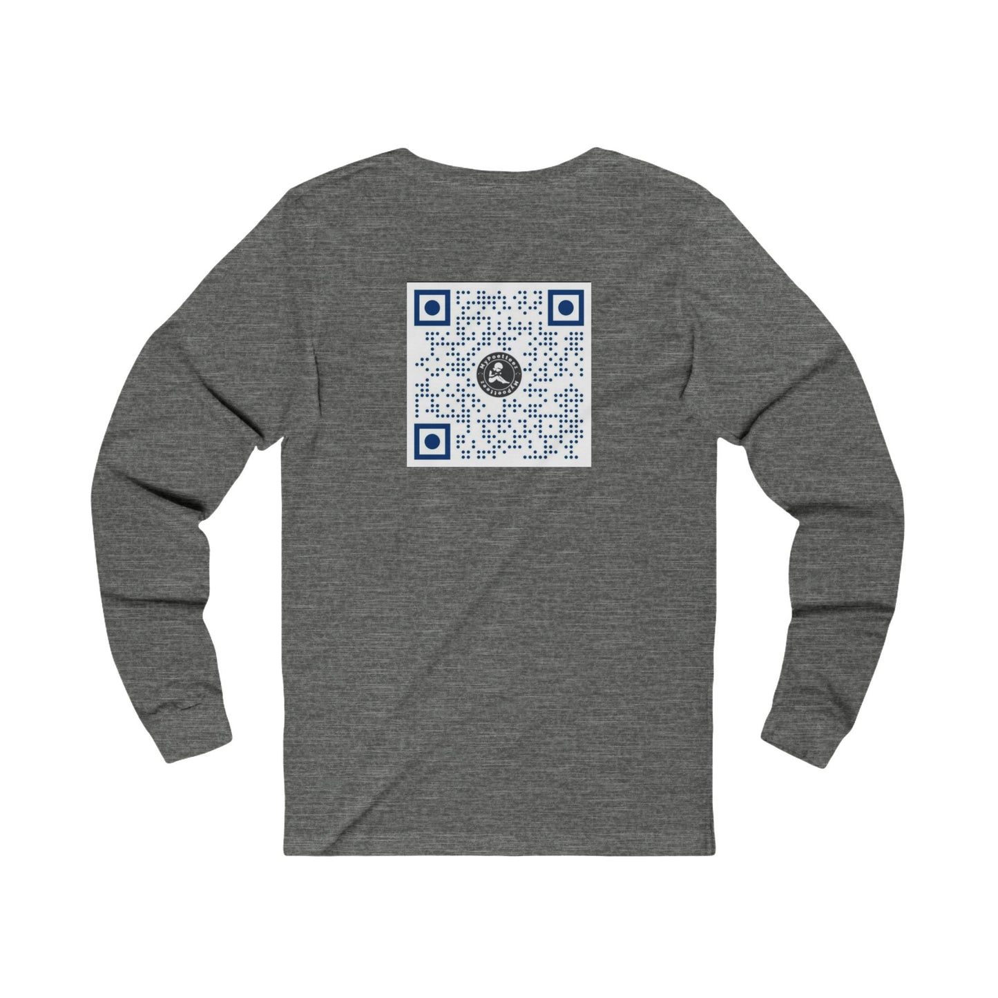 Unisex Jersey Long Sleeve Logo & QR Code