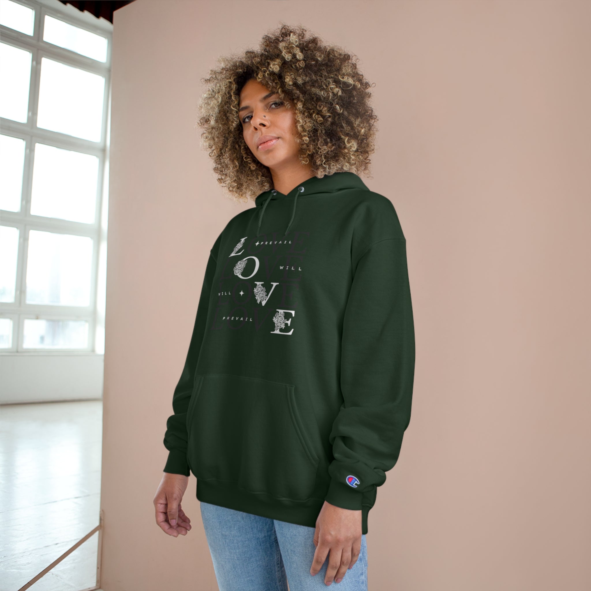 Unisex Champion Hoodie-LOVE