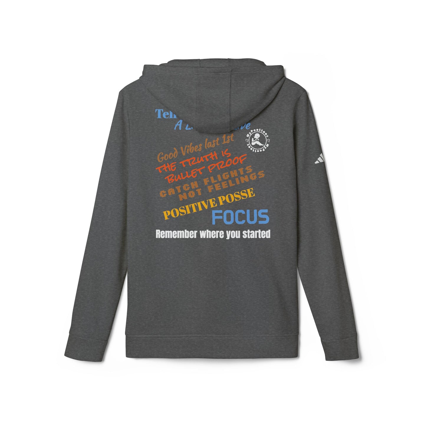 adidas Unisex Fleece Hoodie-Inclusive w/Back Print