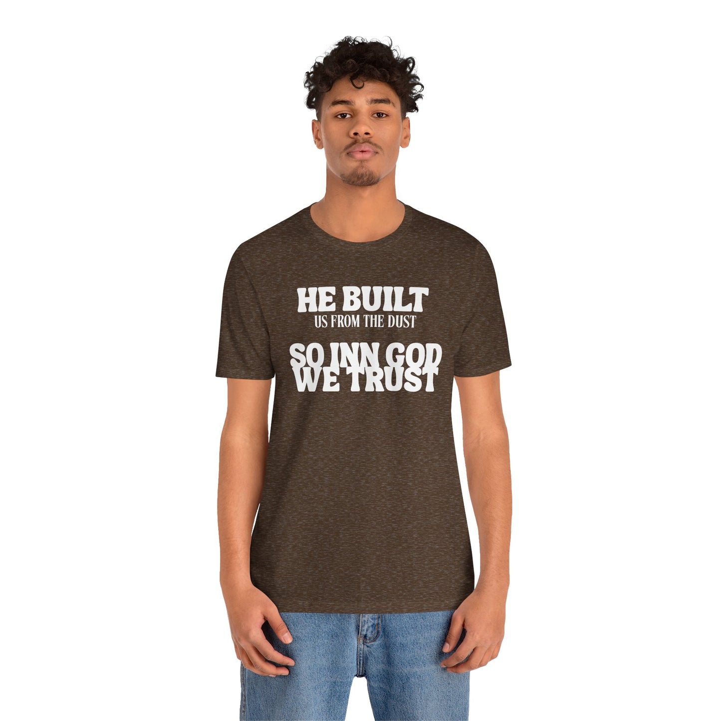 Unisex Jersey Short-Sleeve-INN GOD WE TRUST