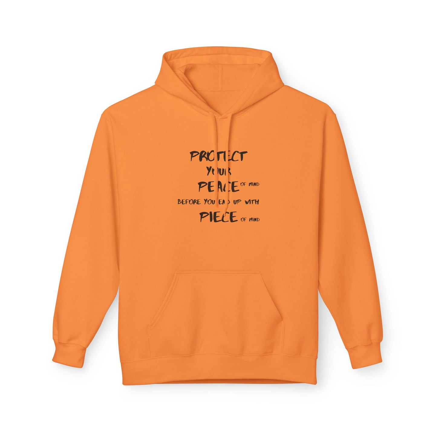 Unisex Midweight Softstyle Fleece Hoodie-PROTECT YOUR PEACE