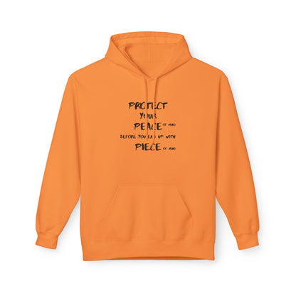 Unisex Midweight Softstyle Fleece Hoodie-PROTECT YOUR PEACE