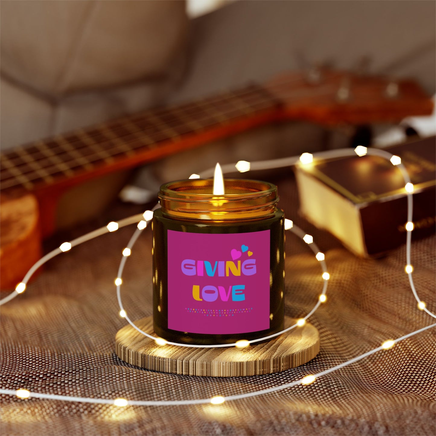 Scented Candles, Coconut Apricot Wax (4oz, 9oz)-GIVING LOVE