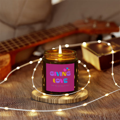 Scented Candles, Coconut Apricot Wax (4oz, 9oz)-GIVING LOVE