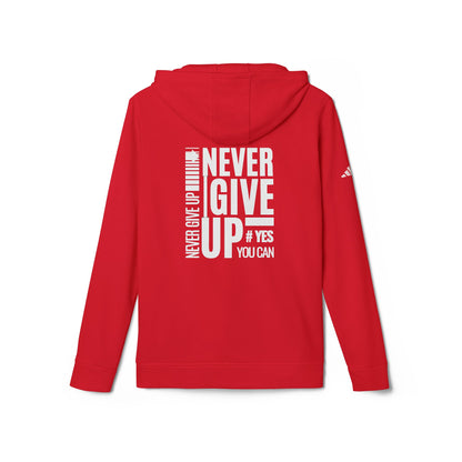 adidas Unisex Fleece Hoodie-NEVER GIVE UP