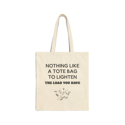Motivational Cotton Canvas Tote Bag - Perfect for Poets & Writers