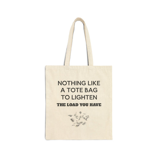 Motivational Cotton Canvas Tote Bag - Perfect for Poets & Writers