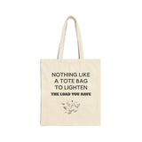 Motivational Cotton Canvas Tote Bag - Perfect for Poets & Writers