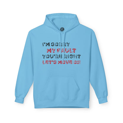Unisex Midweight Softstyle Fleece Hoodie-LET IT GO