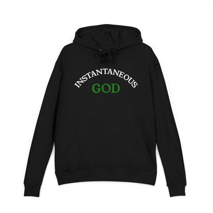 Size Up "INSTANTANEOUS GOD" Hoodie — Faith-Inspired Black Pullover