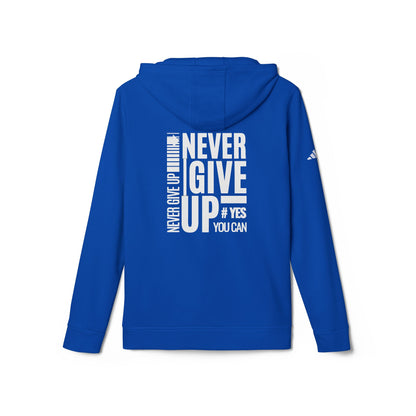 adidas Unisex Fleece Hoodie-NEVER GIVE UP