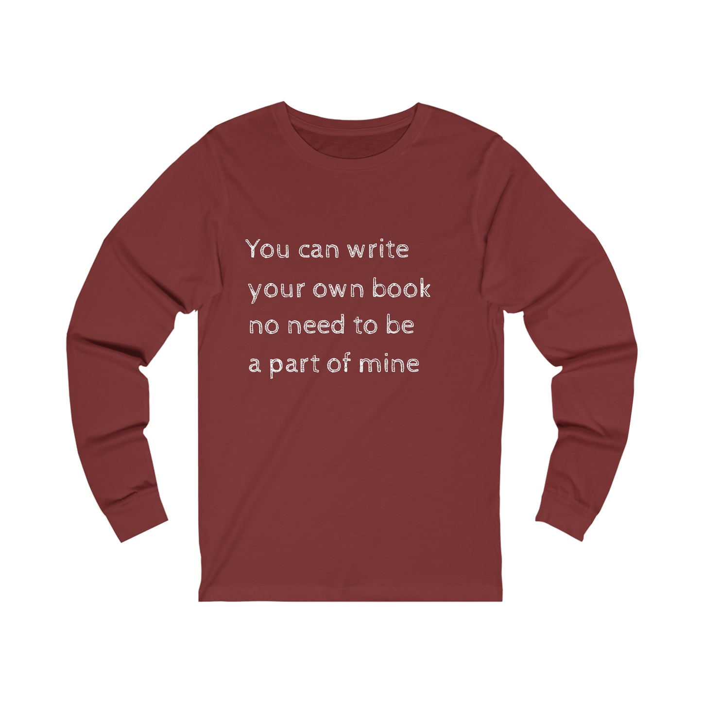 Unisex Jersey Long Sleeve Tee-Write a Book