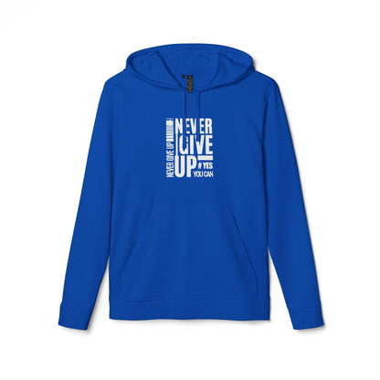 adidas Unisex Fleece Hoodie-NEVER GIVE UP