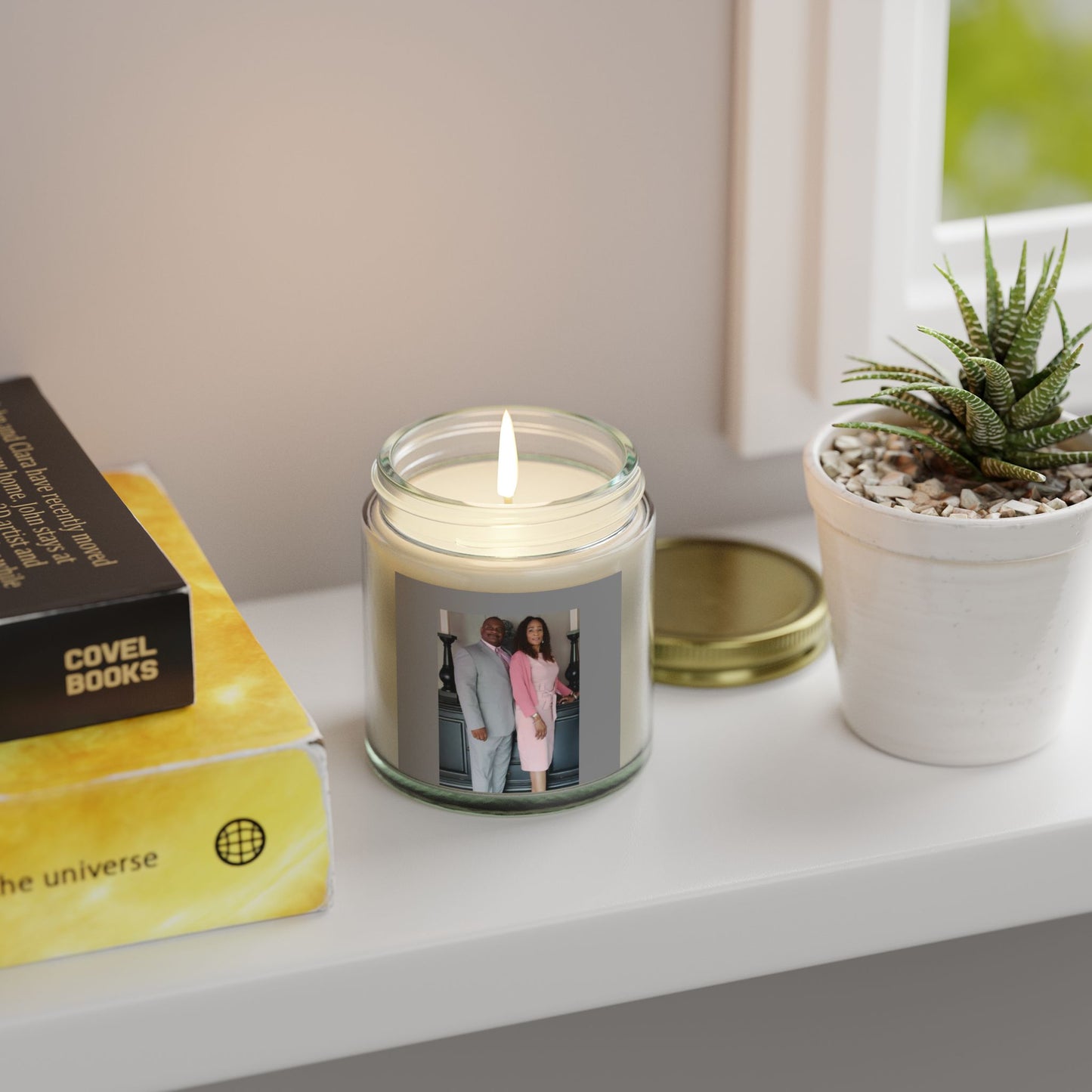Scented Candles, Coconut Apricot Wax (4oz, 9oz)-COVIN'S CANDLES