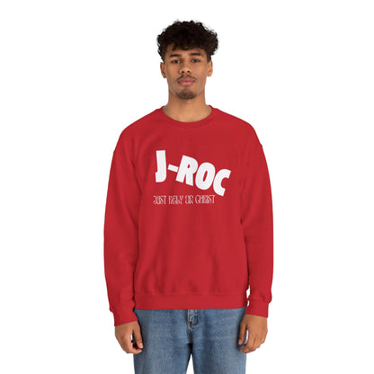 Unisex Heavy Blend™ JUST RELY ON CHRIST "J-ROC" Crewneck Sweatshirt