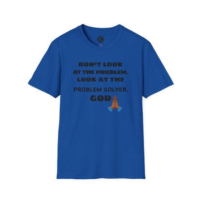 Christian T-Shirt — "Problem Solver-God" Prayer Emoji