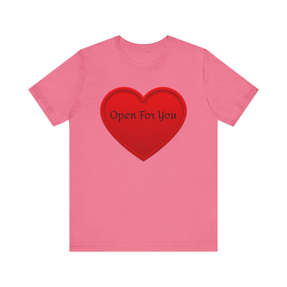 Unisex Jersey Short Sleeve-Open For You-HEART