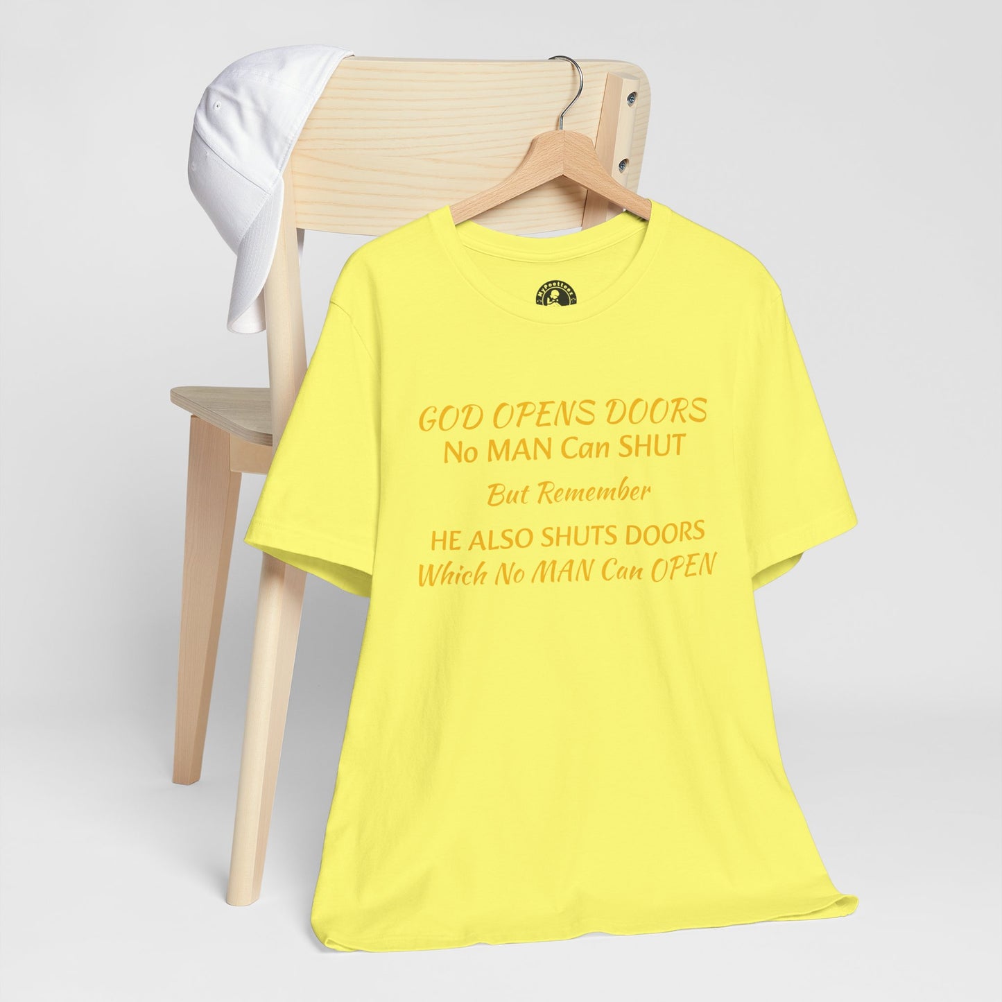Unisex Jersey Short Sleeve-God Opens & Closes Doors