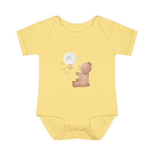 Infant Baby Rib Bodysuit-Bear Bear