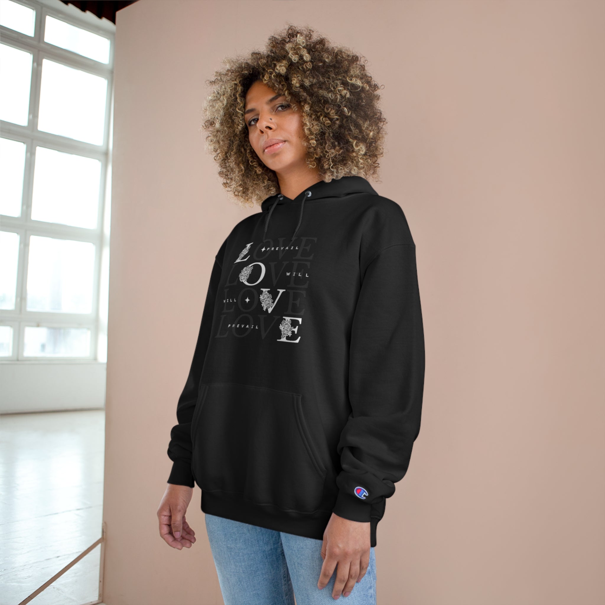 Unisex Champion Hoodie-LOVE