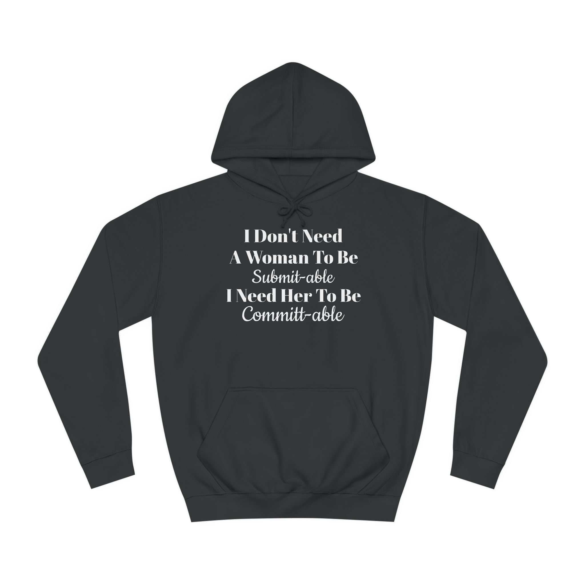 Unisex College Hoodie-Committ-able