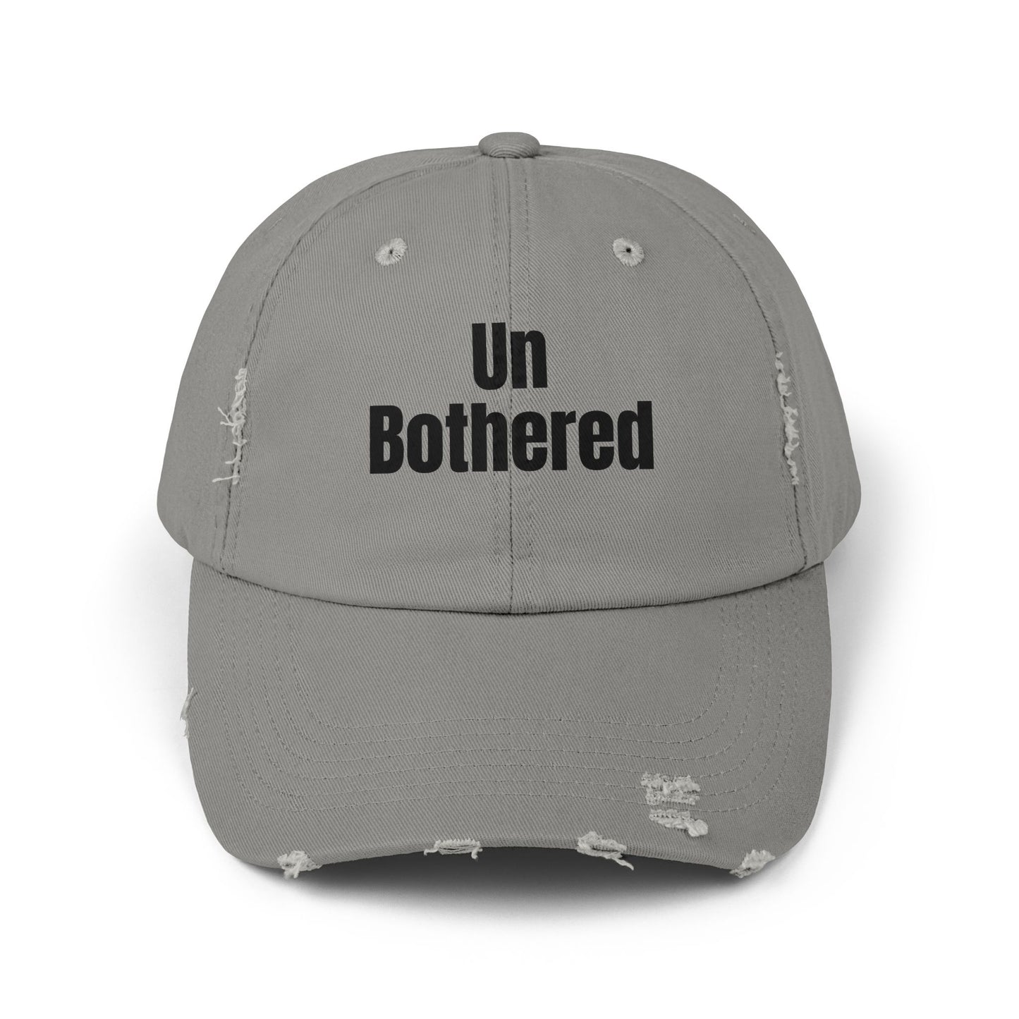 Unisex Distressed Cap-Un Bothered