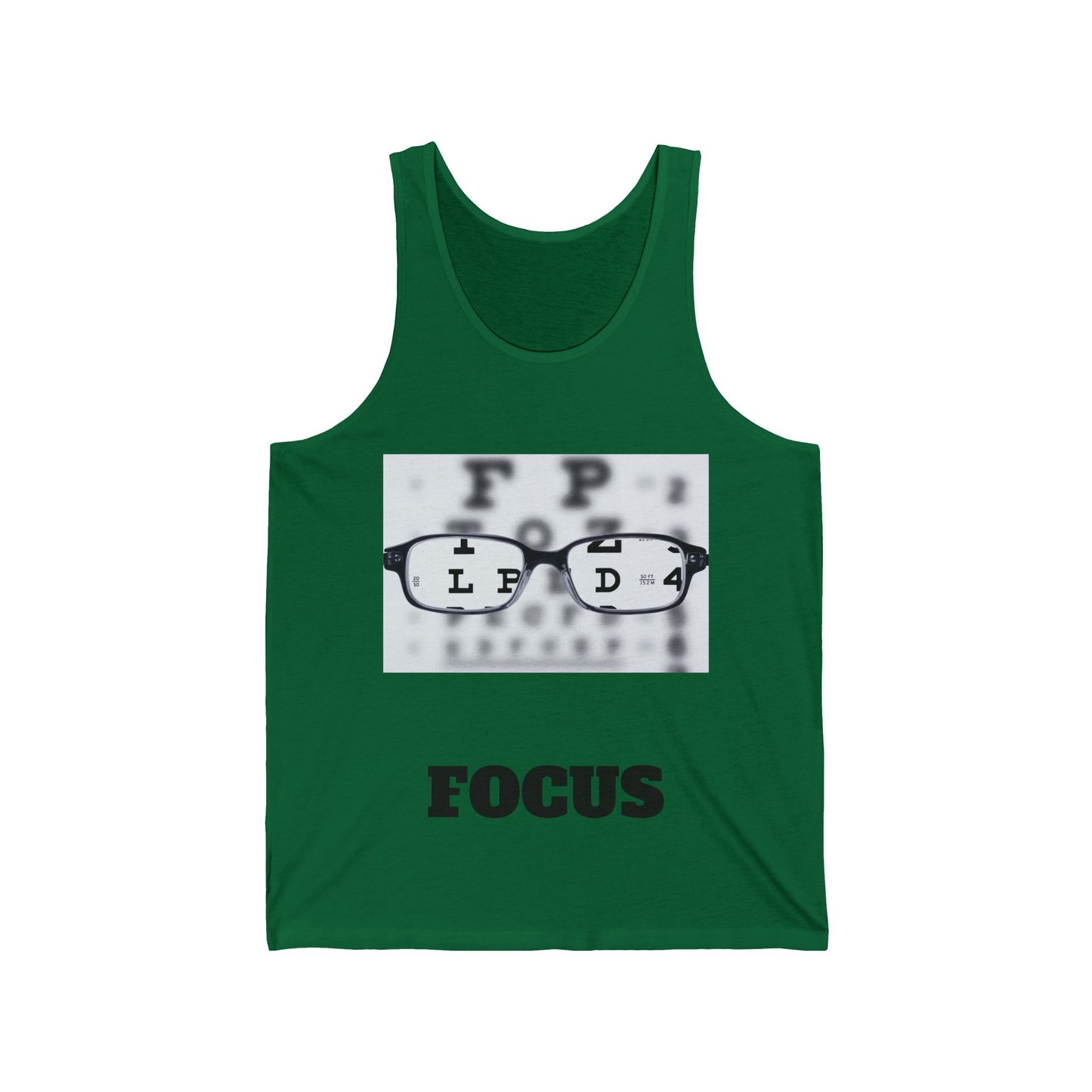 Unisex Jersey Tank-FOCUS