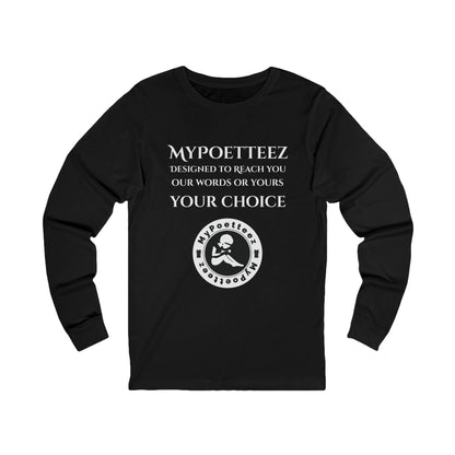 MYPOETTEEZ Logo Long Sleeve Tee — Graphic Crewneck Shirt